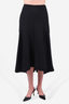 Toteme Black Pleated Spiral Hem 'Alberata' Midi Skirt Size L