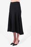 Toteme Black Pleated Spiral Hem 'Alberata' Midi Skirt Size L