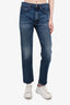 Toteme Dark Blue Denim Straight Leg Jeans Size 27