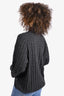 Toteme Dark Grey Cashmere Cable Knit Crewneck Sweater Size XXS