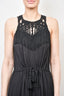 Ulla Johnson Black Crochet/Cotton Sleveless Maxi Dress sz 4