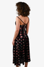 Ulla Johnson Black/Pink 'Marcella' Midi Dress Size 2