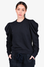Ulla Johnson Black Puff Sleeve Sweatshirt + Sweatpant Set Size L