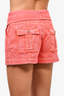 Ulla Johnson Coral Button Up Denim Shorts Size 6