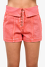 Ulla Johnson Coral Button Up Denim Shorts Size 6