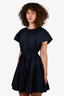 Ulla Johnson Navy Cotton Rope Belted Dress Size 4