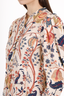 Ulla Johnson White/Multicolour Floral Print Puff Sleeve Blouse Size 6