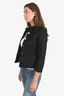 Valentino Black Animal Embroidered Jacket Size 38