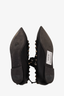 Valentino Black Leather Cage Rockstud Flats Size 37.5