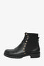 Valentino Black Leather Rockstud Chelsea Boots Size 37.5