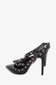 Valentino Black Patent Rockstud Cage Heels Size 37.5