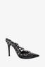 Valentino Black Patent Rockstud Cage Heels Size 37.5