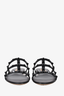 Valentino Black Rockstud Leather Sandals Size 35.5