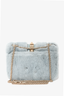 Valentino Blue Mink Glam Lock Shoulder Bag