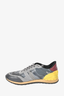 Valentino Blue/Neon Yellow Camo Leather/Suede Sneaker sz 45 mens