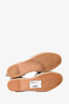 Valentino Brown Grained Leather Ankle Wrap Flat Espadrilles Size 39