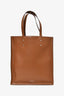 Valentino Brown Leather Studded 'VLTN' Tote with Pouch + Strap