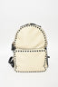 Valentino Cream/Black Leather Rockstud Backpack