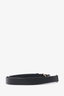 Valentino Garavani Black Leather One Stud Belt Size S