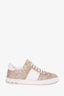 Valentino Gold Glitter Rockstud Sneaker Size 39