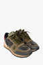 Valentino Green Leather Camo Rockstud Sneakers Size 5.5
