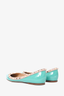 Valentino Green/Mauve Studded Pointed Flats Size 38