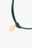 Valentino Green Swarovski Fabric Bracelet