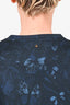 Valentino Navy Cotton Butterfly Graphic Crewneck Sweater sz M
