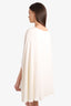 Valentino White Silk Cape Size 40 (As Is)