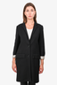 Vanessa Bruno Black Wool Mid Length Blazer Coat sz 38 (To be Drycleaned)