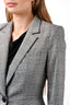 Veronica Beard Black/White Plaid Single Breast Blazer Size 6