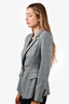 Veronica Beard Black/White Plaid Single Breast Blazer Size 6