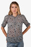 Veronica Beard Blue Paisley Silk Top Size 4