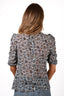 Veronica Beard Blue Paisley Silk Top Size 4