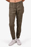 Veronica Beard Green Linen Pants Size 2