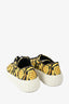Versace Black/Gold Canvas Printed Sneakers Size 43