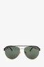 Versace Black/Gold Medusa Aviator Gradient Sunglasses