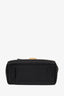 Versace Black Leather Chain-Link La Medusa Top Handle Bag with Strap