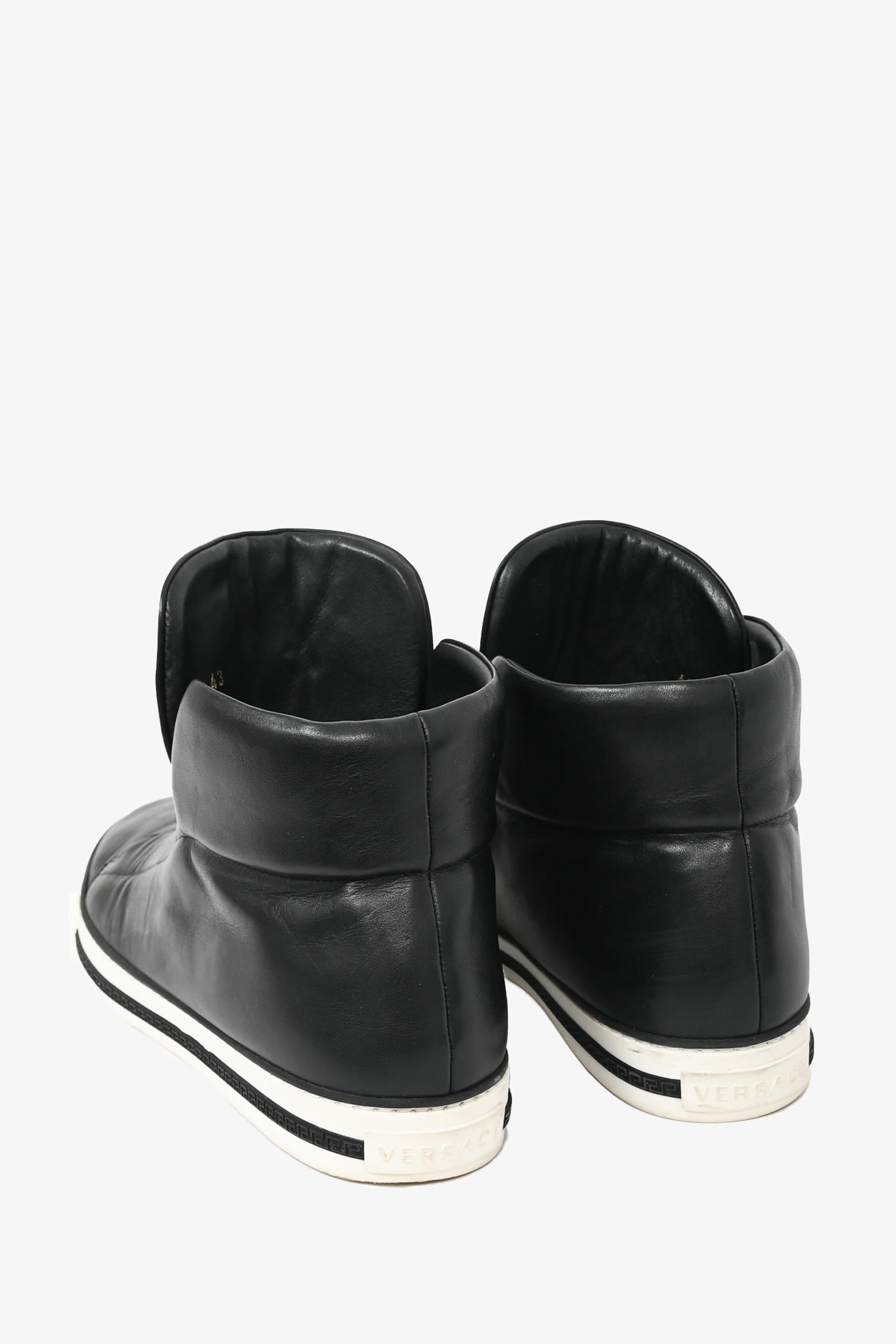 versace black high tops