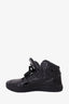 Versace Black Leather Medusa High Top Sneaker Size 42.5
