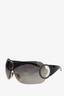 Versace Black Medusa Crystal Shield Tinted Sunglasses