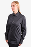 Versace Black Pinstripe Cotton Collared Button Down Shirt Size 38/15