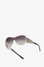 Versace Black Tinted Wide Sunglasses with Silver Medusa