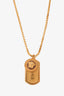 Versace Gold Medusa Tag Necklace