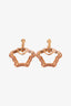 Versace Gold Metal Medusa Earrings