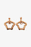 Versace Gold Metal Medusa Earrings