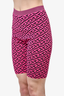 Versace Hot Pink/Black Knit Shorts Size 44