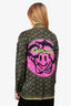 Versace La Greca Monogram & Medusa Smiley Silk Blouse Size 40 Mens