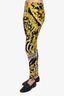 Versace Multicolor Barocco Print Legging Size 40