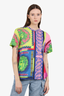 Versace Multicolour Baroque Medusa Print T-Shirt Size M